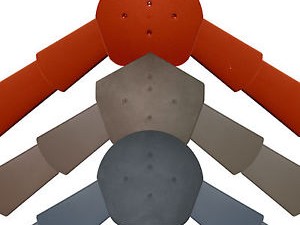 Dry verge ridge ends are available in 3 colours